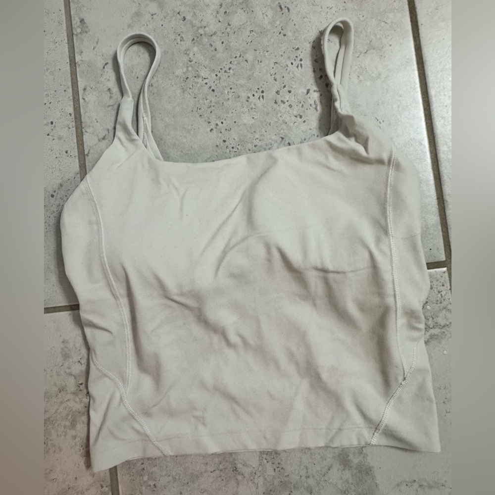 Lululemon strappy nulu shelf tank, size 4